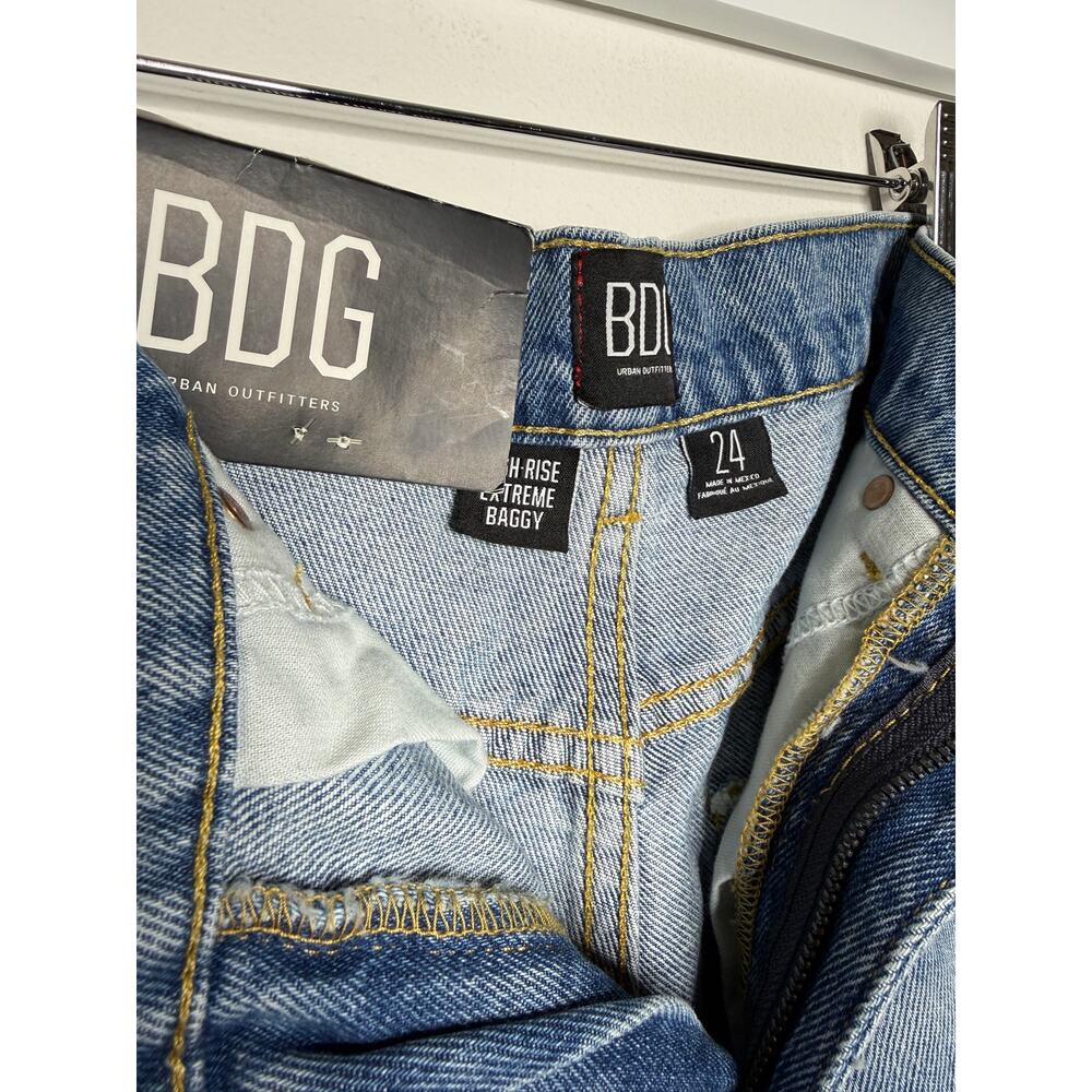 BDG High Rise Extreme Baggy Jeans 24 NWT Skater Y2K - Picture 3 of 7